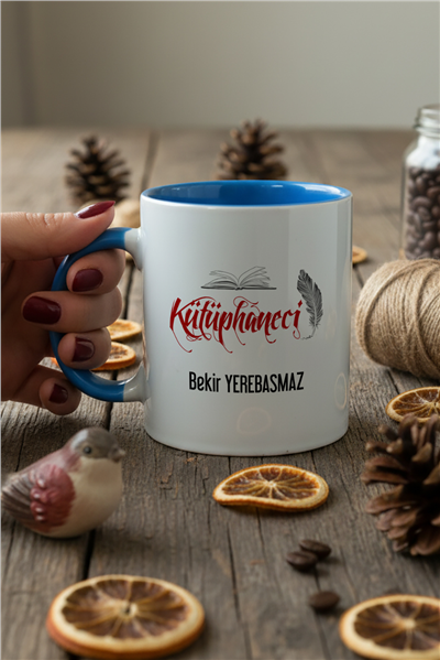 Kütüphaneci Kişiye Özel Kupa Bardak Standart