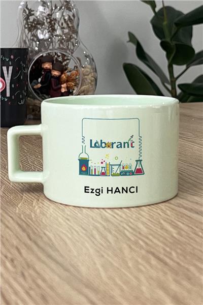 Laborant Kişiye Özel Lüks Pastel Fincan