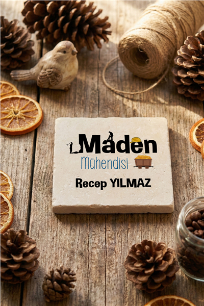 Maden Mühendisi Kişiye Özel Bardak Altlığı