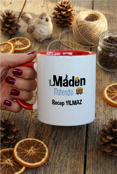 Maden Mühendisi Kişiye Özel Kupa Bardak Standart