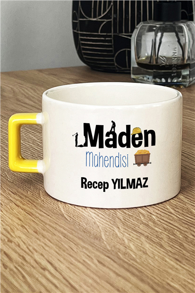 Maden Mühendisi Kişiye Özel Lüks Fincan