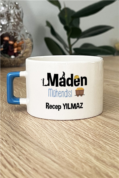 Maden Mühendisi Kişiye Özel Lüks Fincan