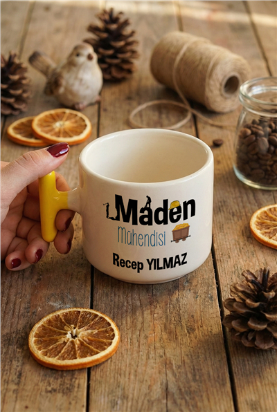 Maden Mühendisi Kişiye Özel T Kupa