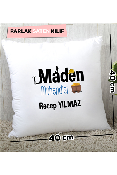Maden Mühendisi Kişiye Özel Yastık