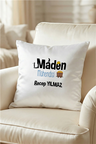 Maden Mühendisi Kişiye Özel Yastık