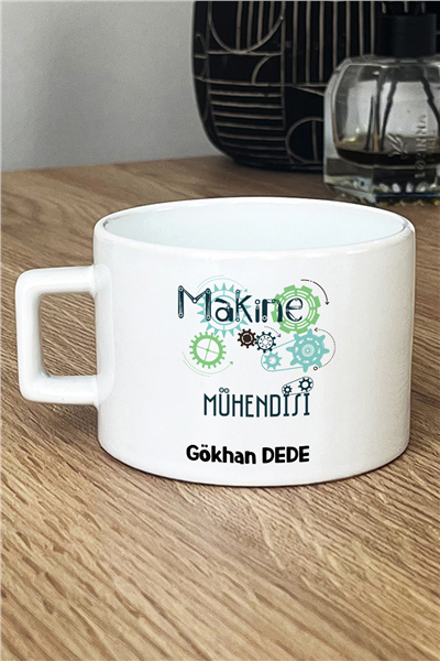 Makine Mühendisi Kişiye Özel Lüks Fincan