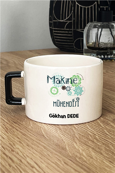Makine Mühendisi Kişiye Özel Lüks Fincan