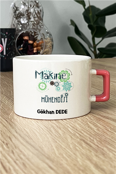 Makine Mühendisi Kişiye Özel Lüks Fincan