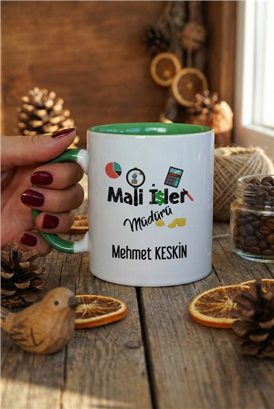 Mali İşler Müdürü Kişiye Özel Kupa Bardak Standart