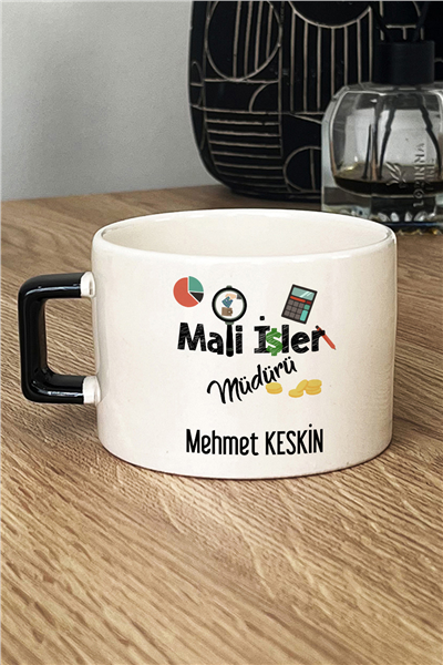 Mali İşler Müdürü Kişiye Özel Lüks Fincan