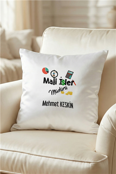 Mali İşler Müdürü Kişiye Özel Yastık