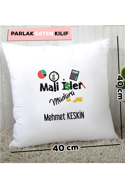 Mali İşler Müdürü Kişiye Özel Yastık