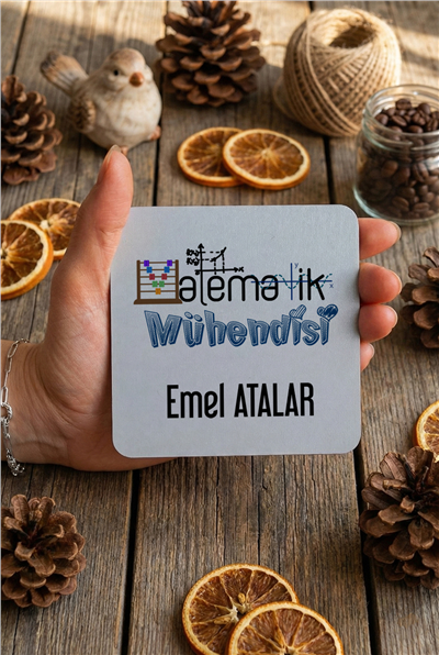 Matematik Mühendisi Kişiye Özel Bardak Altlığı