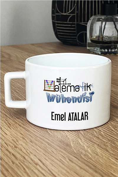 Matematik Mühendisi Kişiye Özel Lüks Fincan