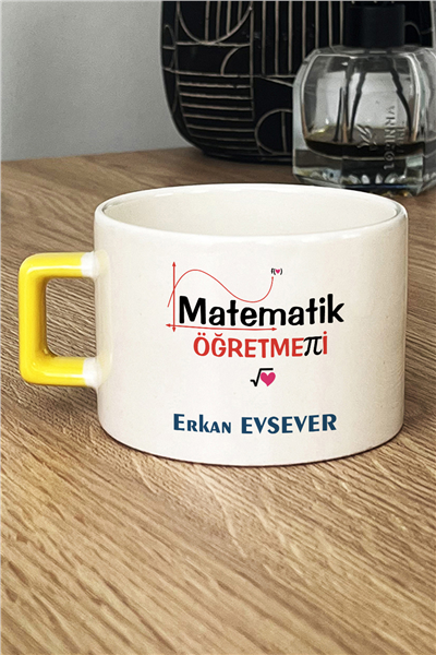 Matematik Öğretmeni Kişiye Özel Lüks Fincan