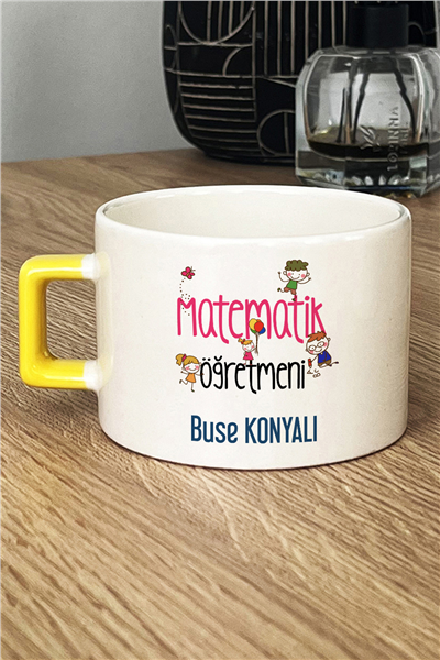 Matematik Öğretmeni Kişiye Özel Lüks Fincan