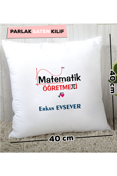 Matematik Öğretmeni Kişiye Özel Yastık
