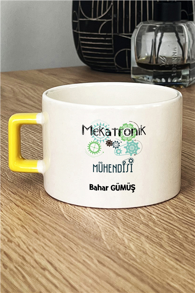 Mekatronik Mühendisi Kişiye Özel Lüks Fincan