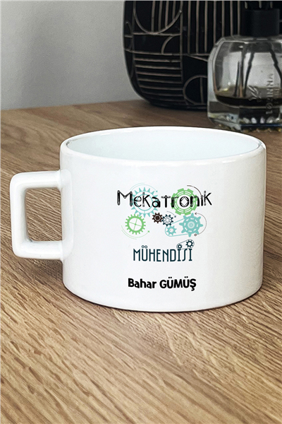 Mekatronik Mühendisi Kişiye Özel Lüks Fincan