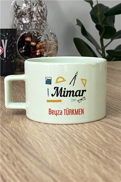 Mimar Kişiye Özel Lüks Pastel Fincan