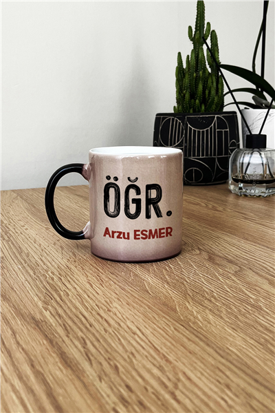 Minimal Öğretmen Kişiye Özel Kupa Bardak Standart