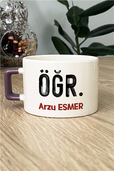 Minimal Öğretmen Kişiye Özel Lüks Fincan