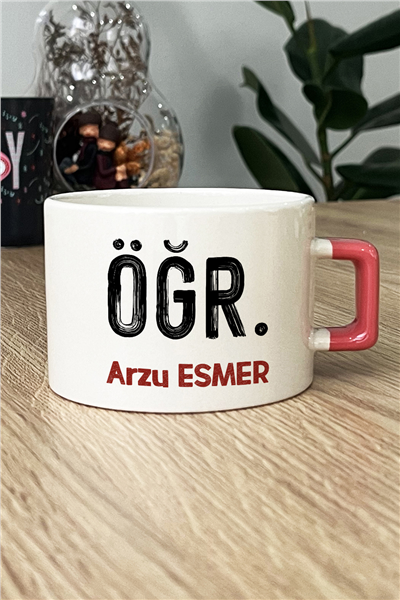 Minimal Öğretmen Kişiye Özel Lüks Fincan