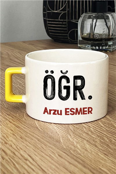 Minimal Öğretmen Kişiye Özel Lüks Fincan