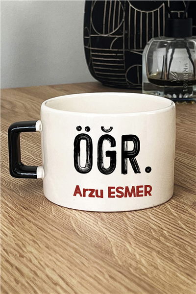 Minimal Öğretmen Kişiye Özel Lüks Fincan
