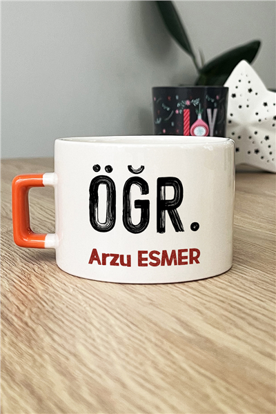 Minimal Öğretmen Kişiye Özel Lüks Fincan