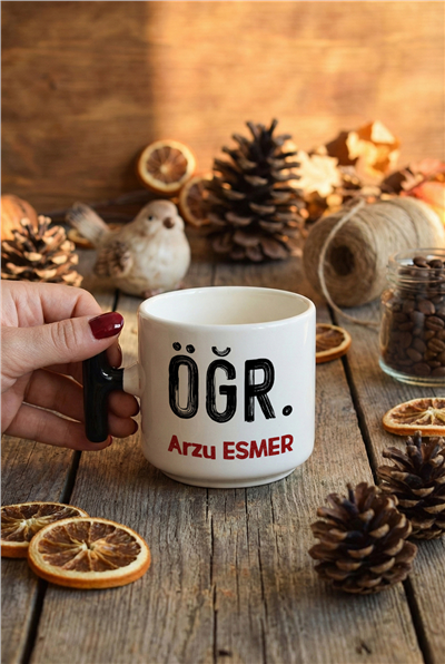Minimal Öğretmen Kişiye Özel T Kupa