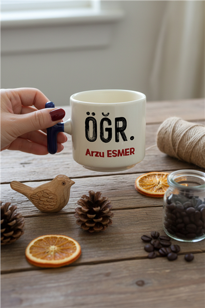 Minimal Öğretmen Kişiye Özel T Kupa