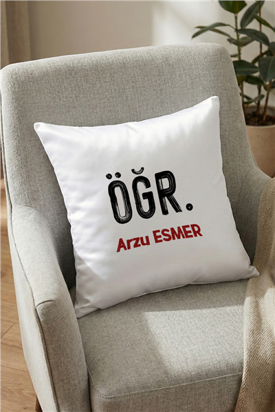 Minimal Öğretmen Kişiye Özel Yastık