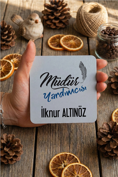 Müdür Yardımcısı Kişiye Özel Bardak Altlığı