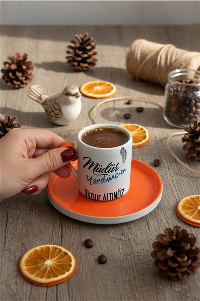 Müdür Yardımcısı Kişiye Özel Türk Kahvesi Fincanı