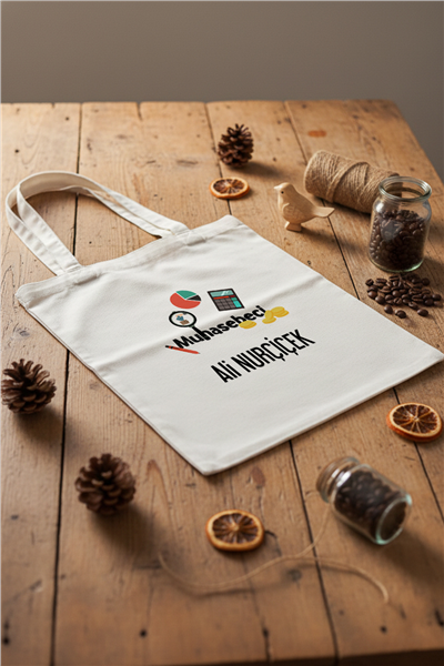 Muhasebeci Kişiye Özel Bez Çanta