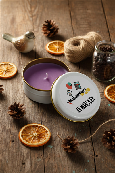 Muhasebeci Kişiye Özel Mum