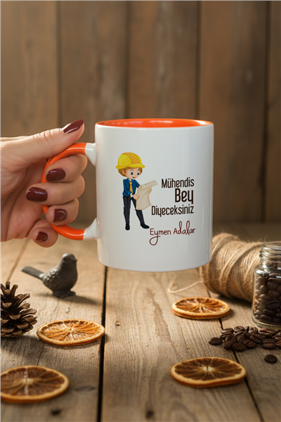 Mühendis Bey Kişiye Özel Kupa Bardak Standart