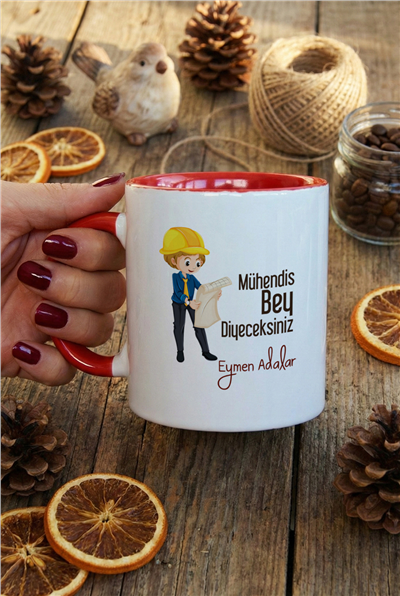 Mühendis Bey Kişiye Özel Kupa Bardak Standart