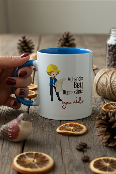 Mühendis Bey Kişiye Özel Kupa Bardak Standart