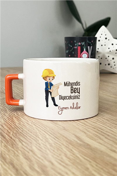 Mühendis Bey Kişiye Özel Lüks Fincan