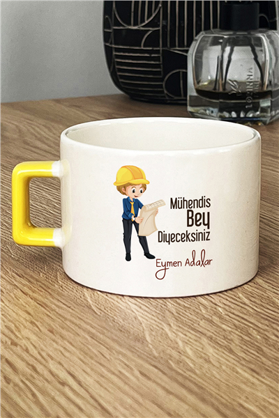 Mühendis Bey Kişiye Özel Lüks Fincan
