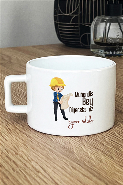 Mühendis Bey Kişiye Özel Lüks Fincan
