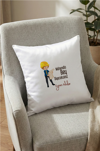 Mühendis Bey Kişiye Özel Yastık
