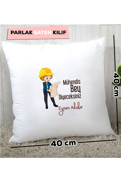 Mühendis Bey Kişiye Özel Yastık
