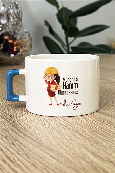 Mühendis Hanım Kişiye Özel Lüks Fincan