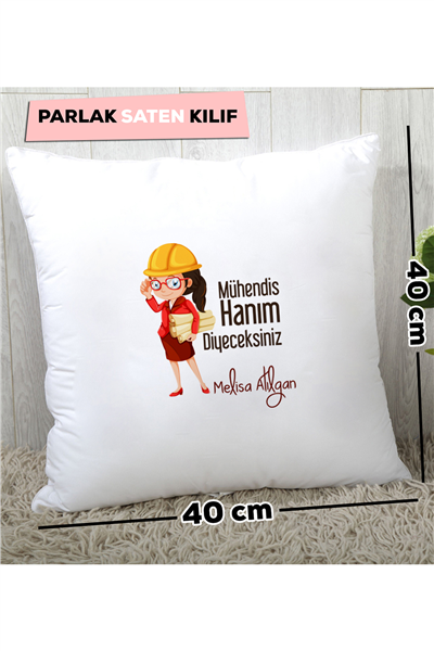 Mühendis Hanım Kişiye Özel Yastık