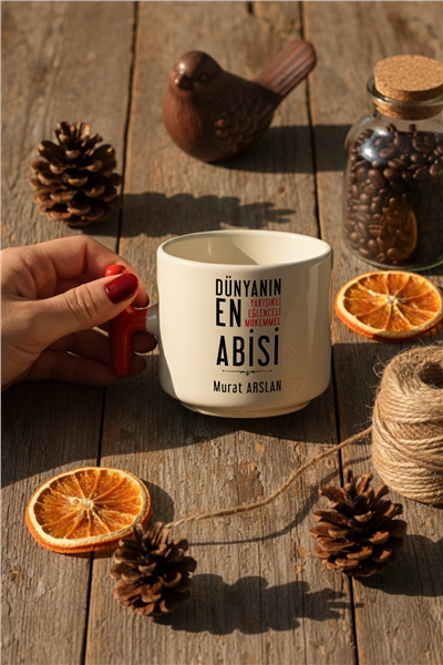 Mükemmel Abi Kişiye Özel T Kupa