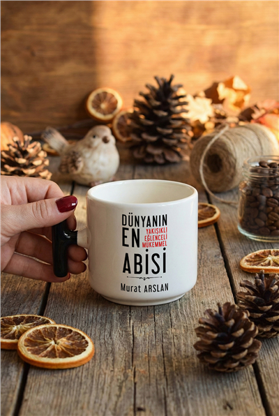 Mükemmel Abi Kişiye Özel T Kupa