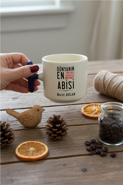 Mükemmel Abi Kişiye Özel T Kupa